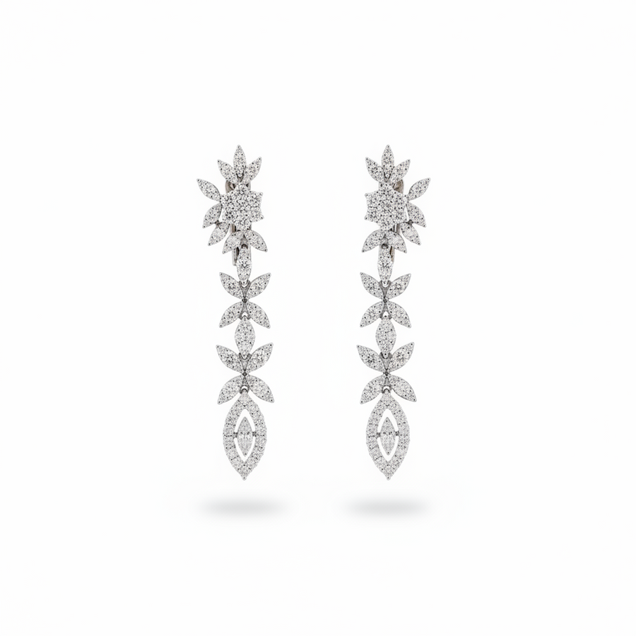 DIAMOND EARRING 18KW