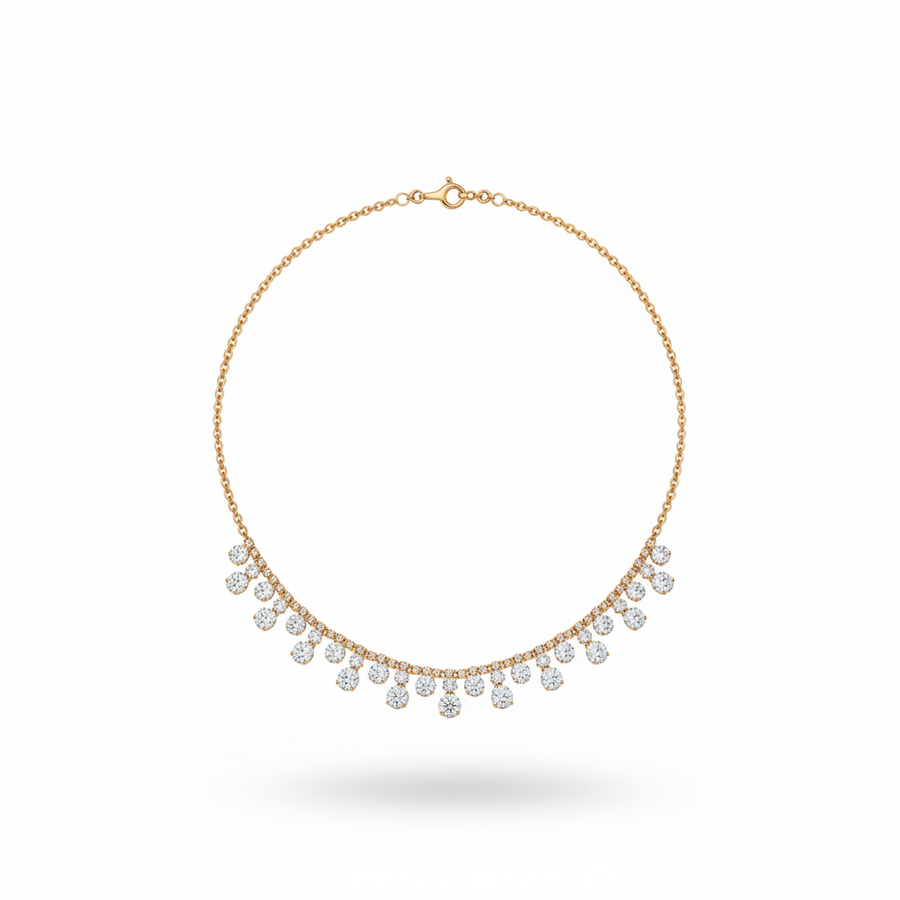 DIAMOND CHOKER NECKLACE 18KW