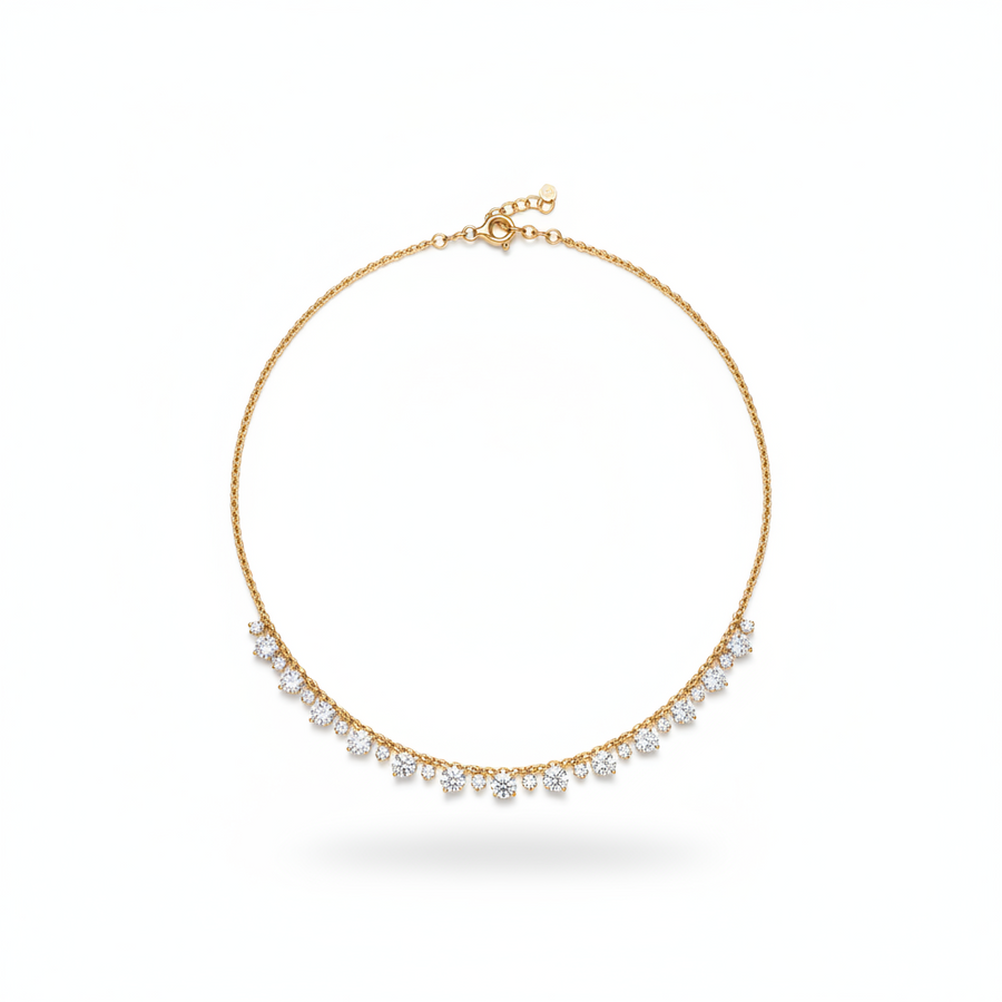 DIAMOND CHOKER NECKLACE 18KW