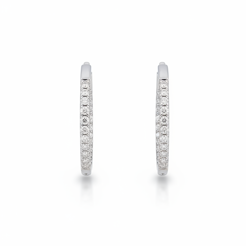 DIAMOND EARRING 18KW