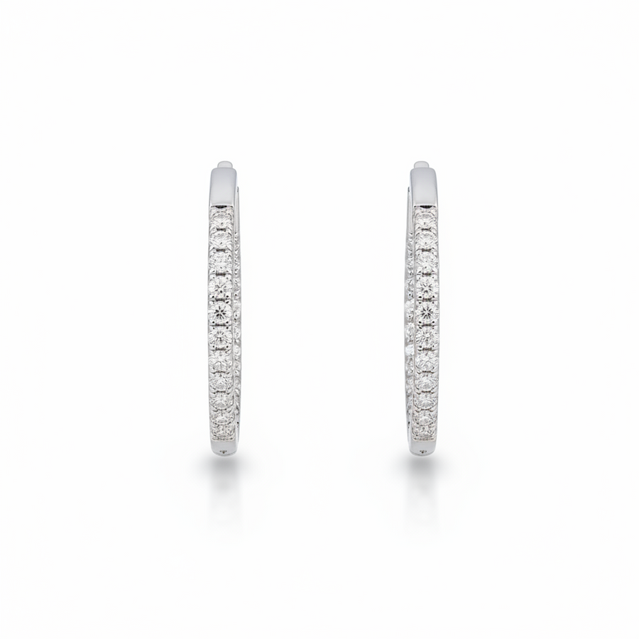 DIAMOND EARRING 18KW