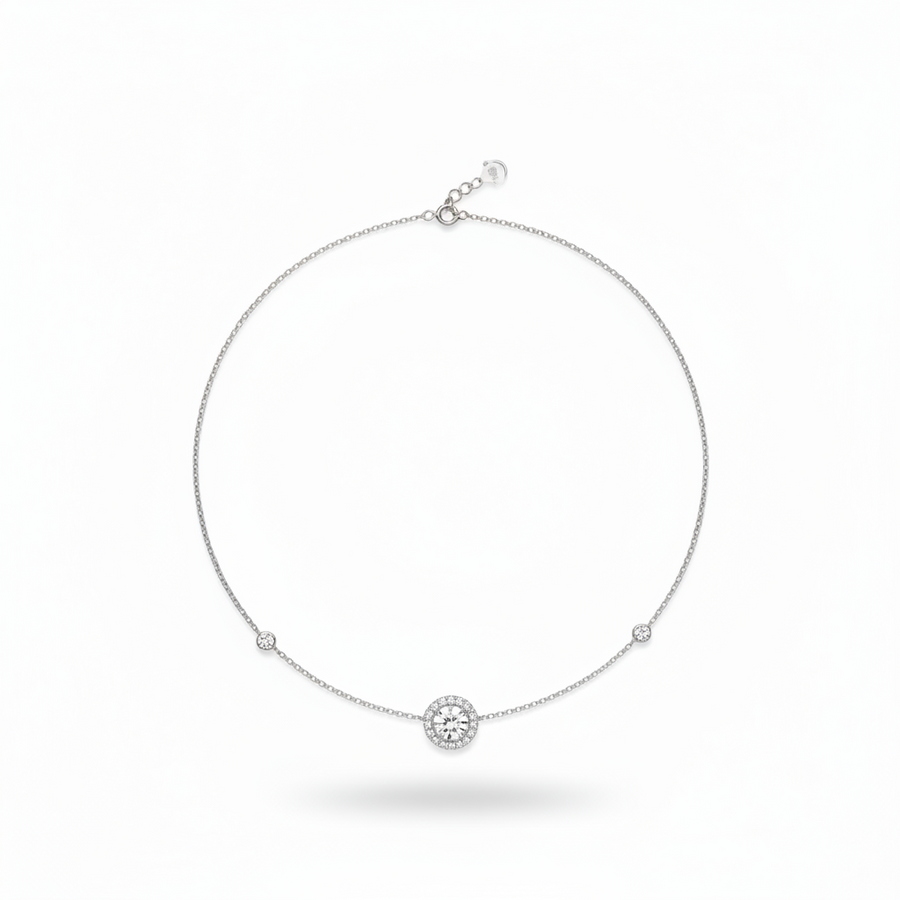 DIAMOND NECKLACE 18KW