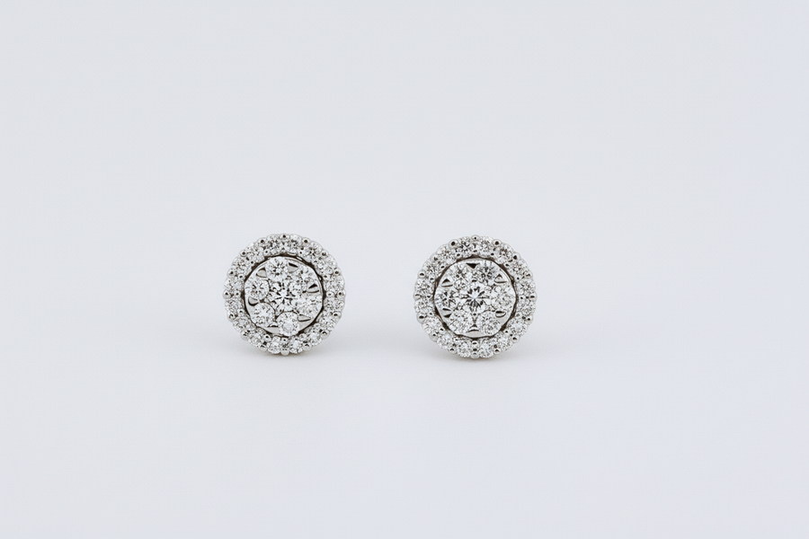 DIAMOND EARRING 18KW
