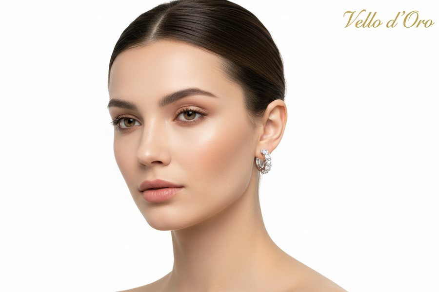 DIAMOND EARRING 18KW