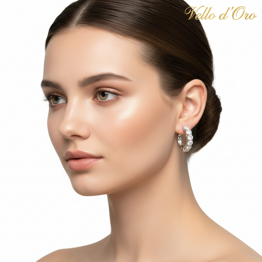 DIAMOND EARRING 18KW