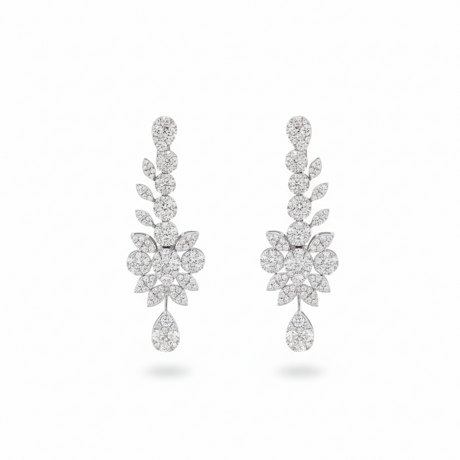DIAMOND EARRING 18KW