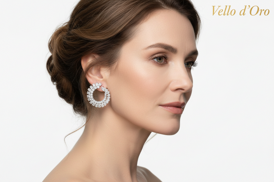 DIAMOND EARRING 18KW