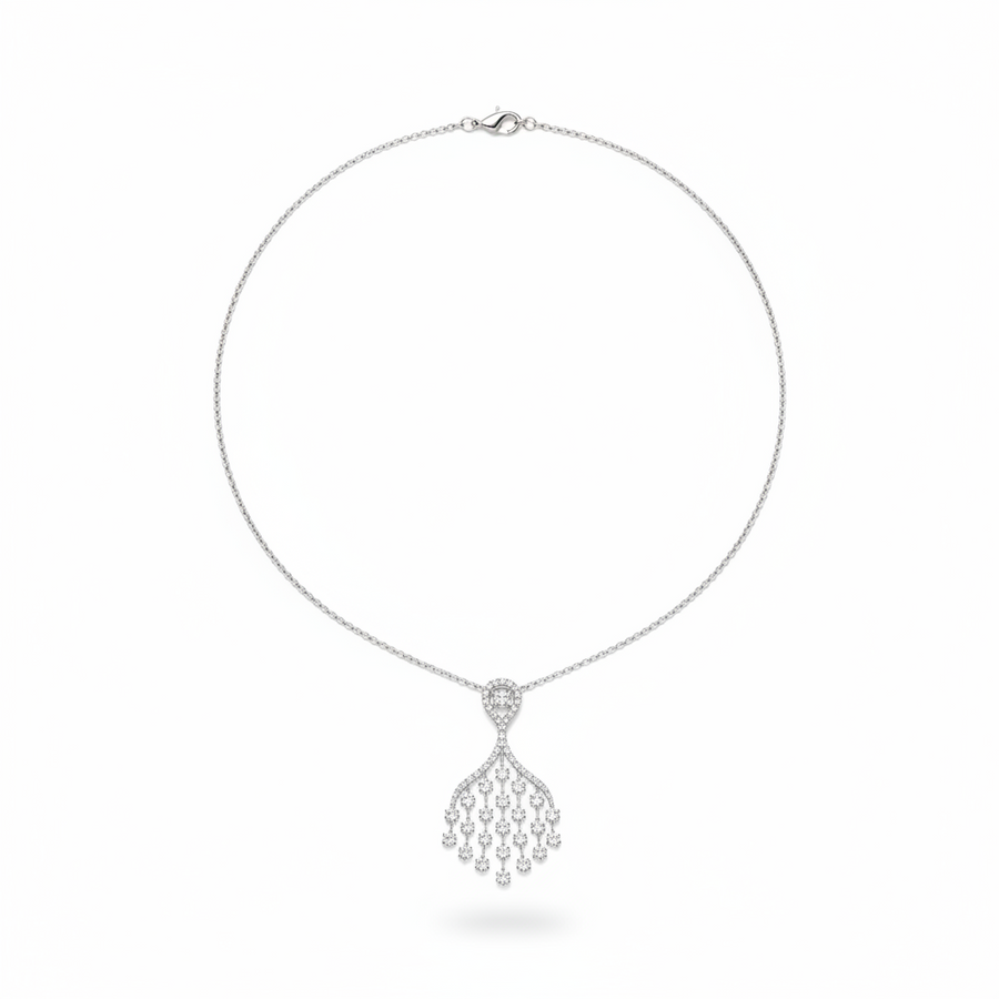 DIAMOND NECKLACE 18KW