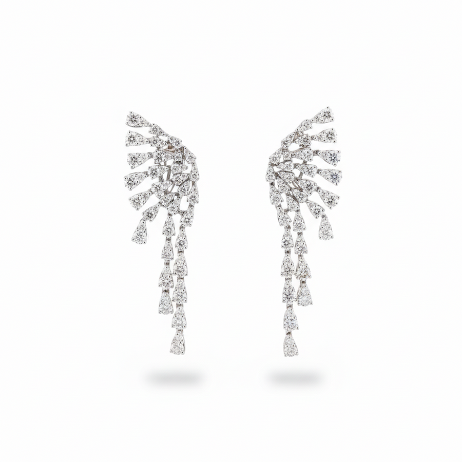 DIAMOND EARRING 18KW