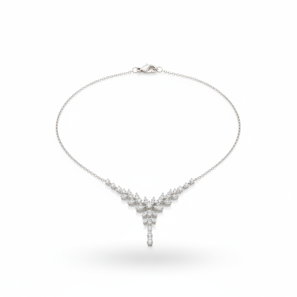 DIAMOND NECKLACE 18KW