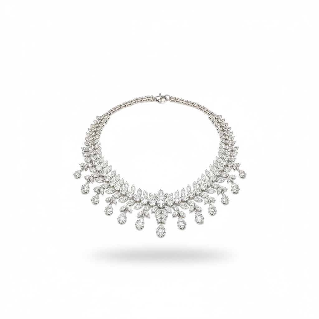 DIAMOND NECKLACE 18KW