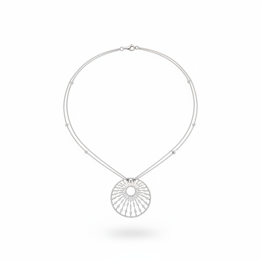DIAMOND NECKLACE 18KKW