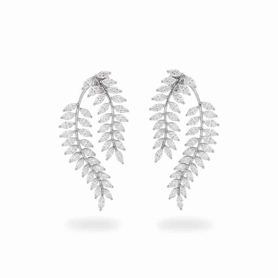 DIAMOND EARRING 18KW