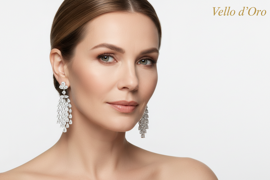 DIAMOND EARRING 18KW