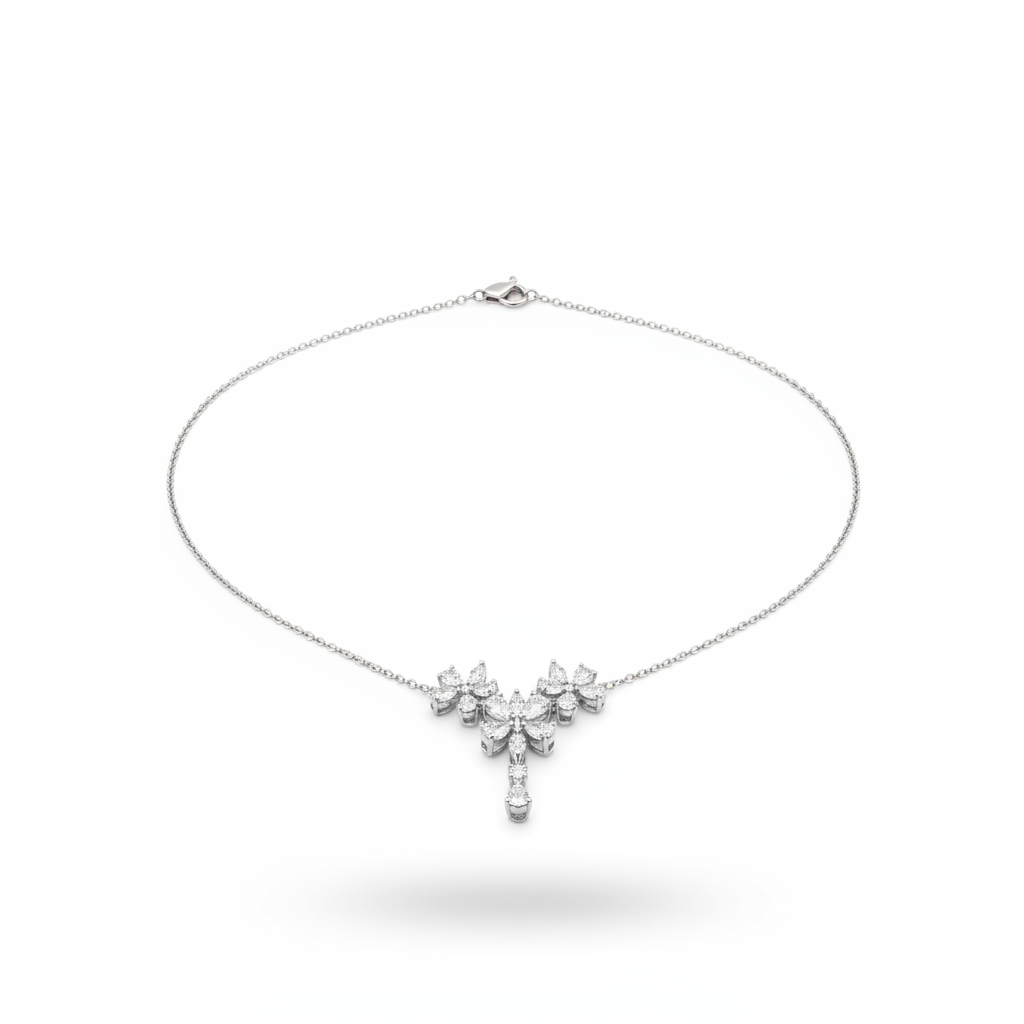 DIAMOND NECKLACE 18KW