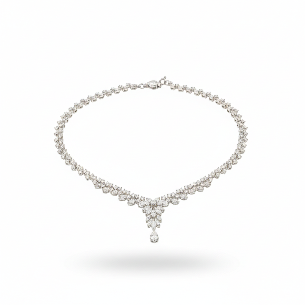 DIAMOND NECKLACE 18KW