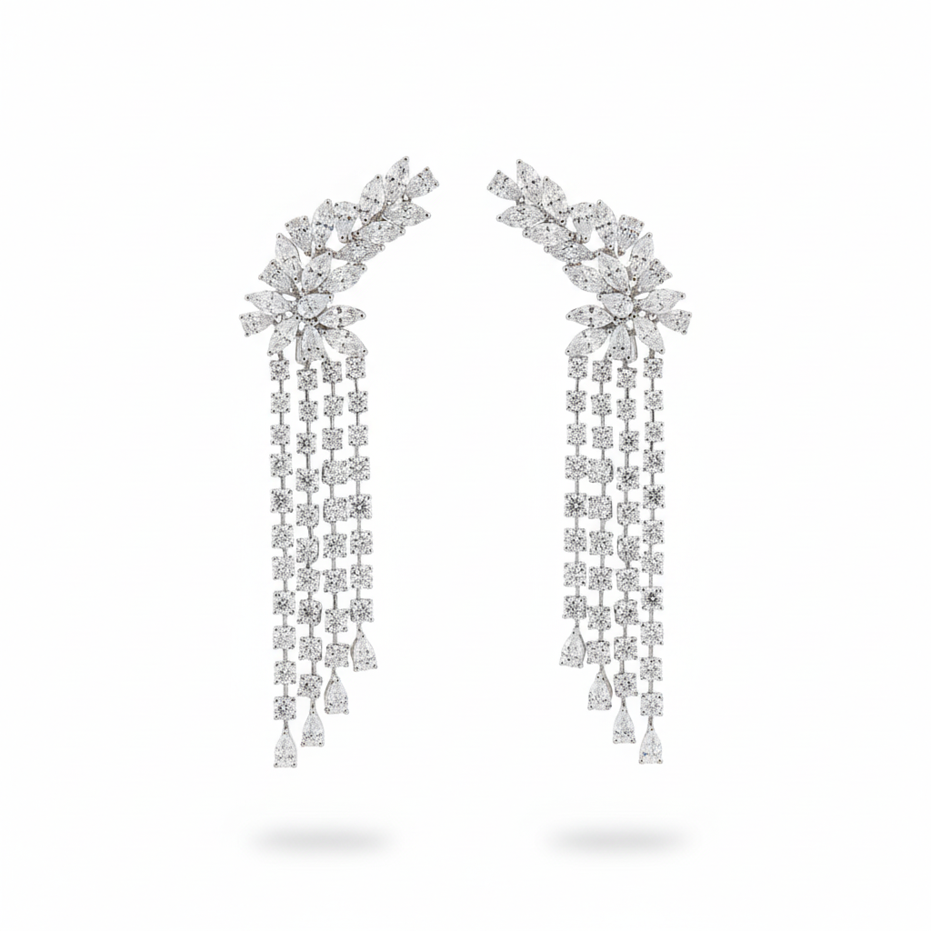 DIAMOND EARRING 18KW