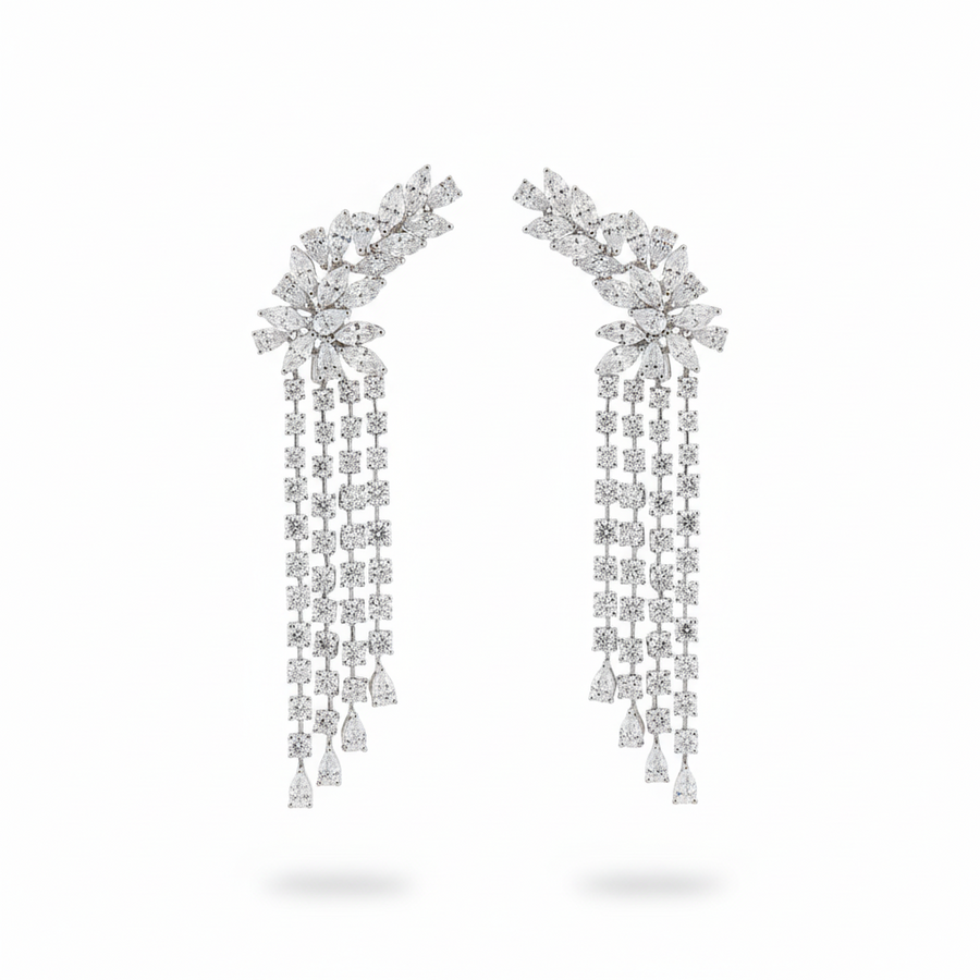 DIAMOND EARRING 18KW