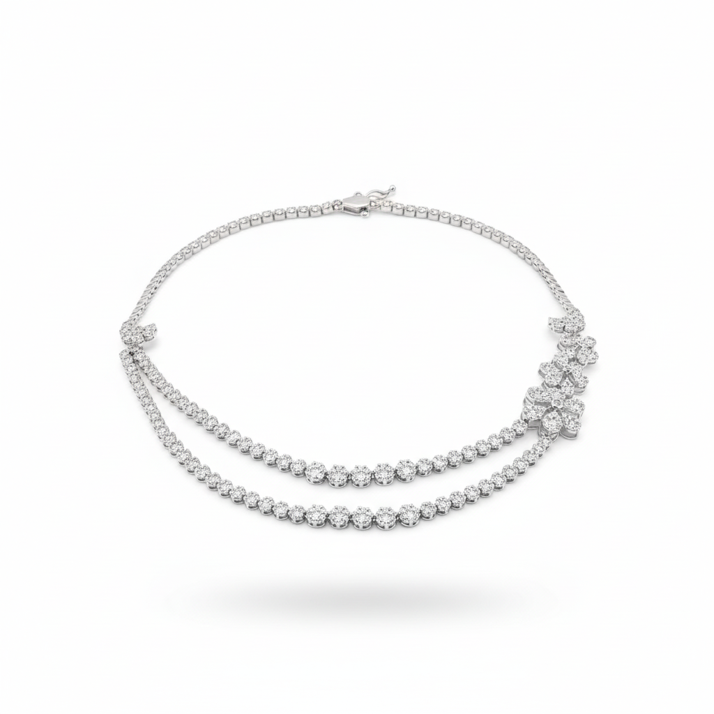 DIAMOND NECKLACE 18KW