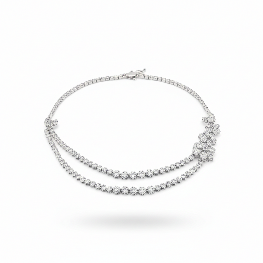 DIAMOND NECKLACE 18KW